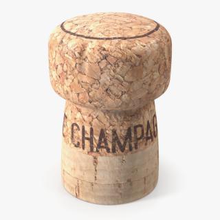 Champagne Cork 3D model