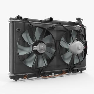 3D Car Radiator with Fan