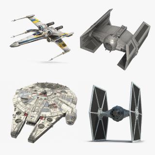 Star Wars Spacecrafts Collection 2 3D model