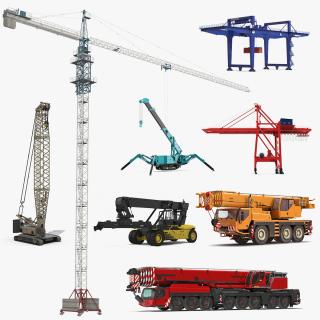 Cranes Collection 4 3D model