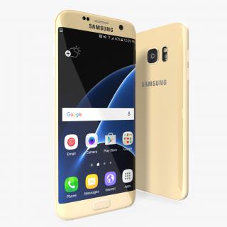 Samsung Galaxy S7 Edge Gold 3D