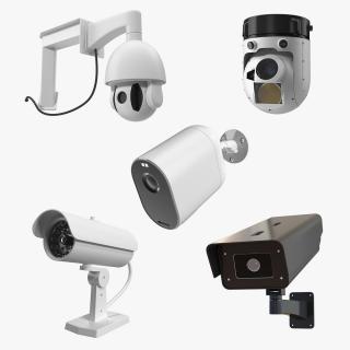 3D Exterior Security Cameras Collection 3 model