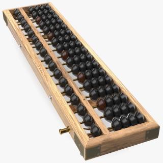 Vintage Soroban Abacus 3D