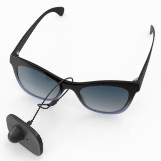 3D model Glasses With Security Tag