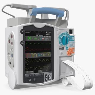 3D model Semi Automatic External Defibrillator with Monitor