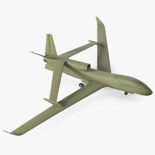 3D model High Altitude Long Endurance Patrol UAV Rigged for Cinema 4D