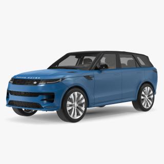 3D Land Rover Range Rover Sport 2023 Blue model