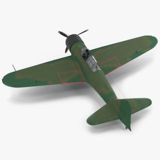 3D WWII Fighter Aircraft Rigged model