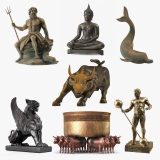 3D model Bronze Sculptures Collection 5