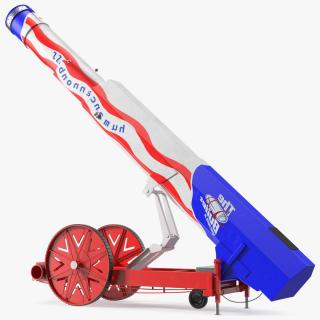 3D model Human Cannonball Red