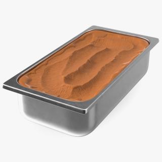 Chocolate Ice Cream Tray 3D model