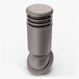 3D Designer Black Round Metal Chimney Corner Base