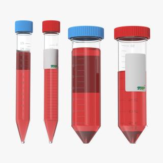 Lab Test Tubes 3D model