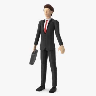 3D model Low Poly Businessman