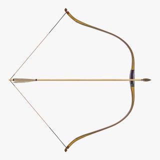 Bow with Arrow 3D model