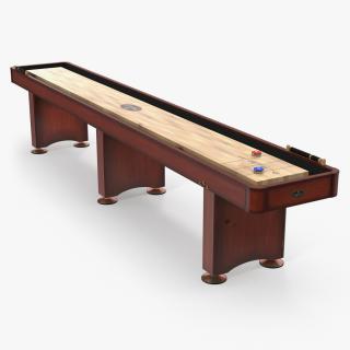 3D Shuffleboard Table model