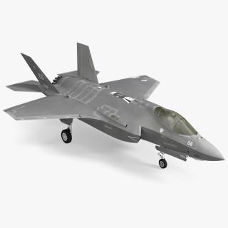 3D Stealth Multirole Fighter F 35 Lightning II With a Pilot Rigged model