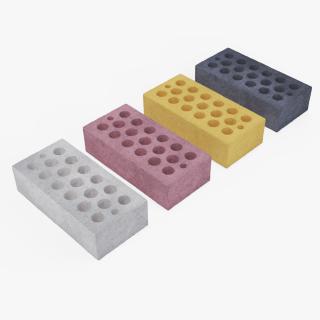 3D Perforated Sand Lime Bricks Set