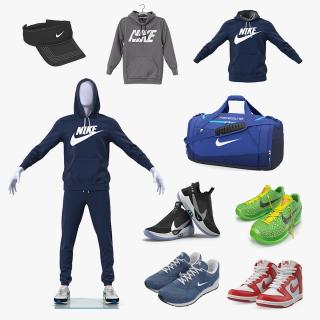 Nike Sport Clothes Collection 3D model