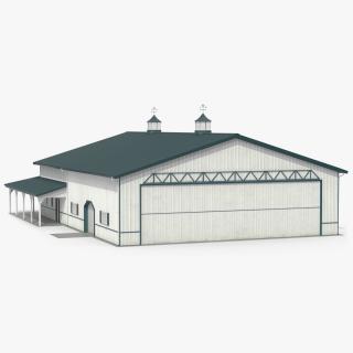 3D Aircraft Storage Hangar model