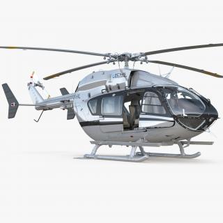 3D Light Utility Helicopter Eurocopter EC145 Rigged model