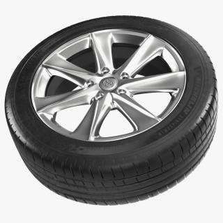 3D model Toyota Silver Car Wheel Rim Carrying Michelin Tire