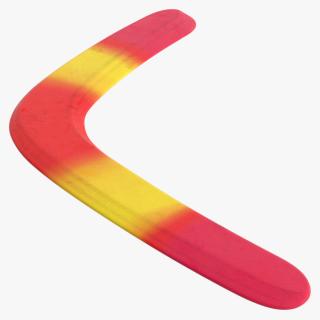 Multicolor Wooden Boomerang 3D