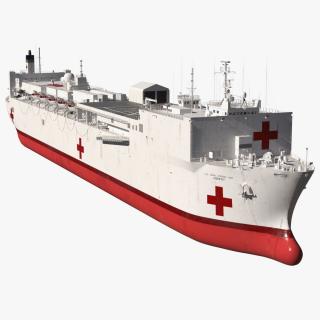 US Navy Hospital Ship Mercy 3D