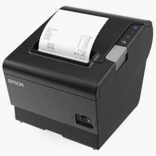 3D Epson OmniLink TM T88VI DT2 Thermal POS Printer Black model