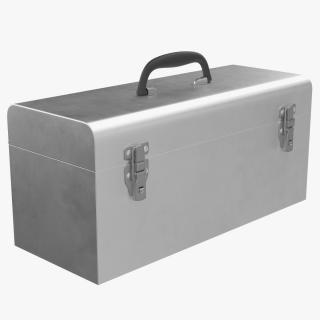 3D Sturdy Toolbox Metallic model