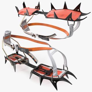 3D model Mountaineering Crampons Petzl VASAK