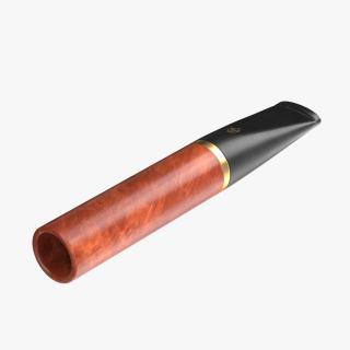 Short Cigarette Holder Dark 2 3D model