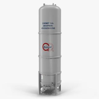 CNG and LNG Fuel Storage Tank 3D model