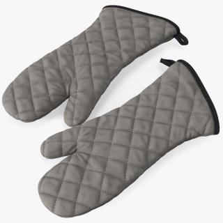 Oven Mitt Gray 3D model