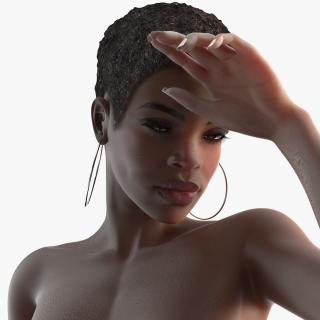 3D model Nude Dark Skin Woman