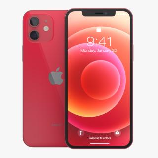 Apple iPhone 12 Product RED 3D