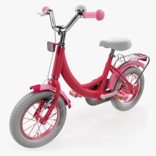 Girls Kids Bike Rigged 3D