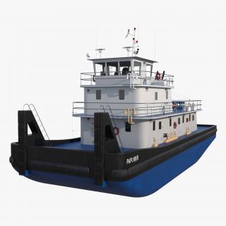 Push Boat Ship 3D model