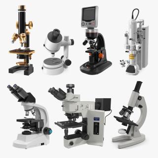 Microscopes Collection 4 3D model