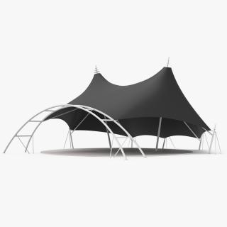 3D Modern Event Tensile Tent Black