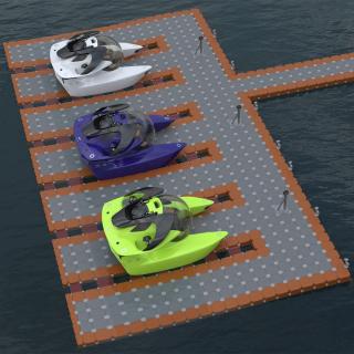 Aston Martin Submarine Modular Pontoon Floating 3D