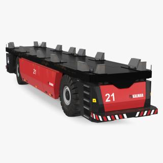 3D AGV Trailer Kalmar FastCharge Rigged