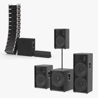 Concert Speakers Collection 3D