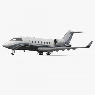 3D Business Jet Bombardier Challenger 604 Generic