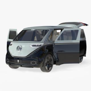 Volkswagen Minivan ID Buzz Rigged for Cinema 4D 3D