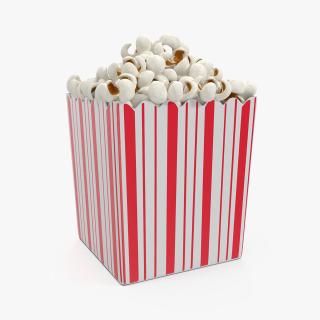 3D Paper Popcorn Container model