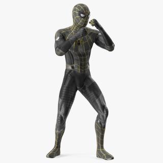 Spiderman Black Suit Fighting Pose 3D model