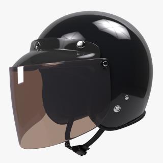 3D Motorcycle Helmet with Visor model