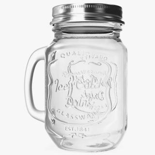 Estilo Mason Jar Mug with Handle 3D