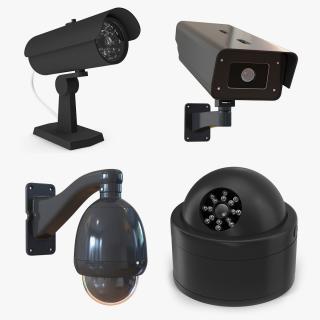 3D model CCTV Cameras Collection 3